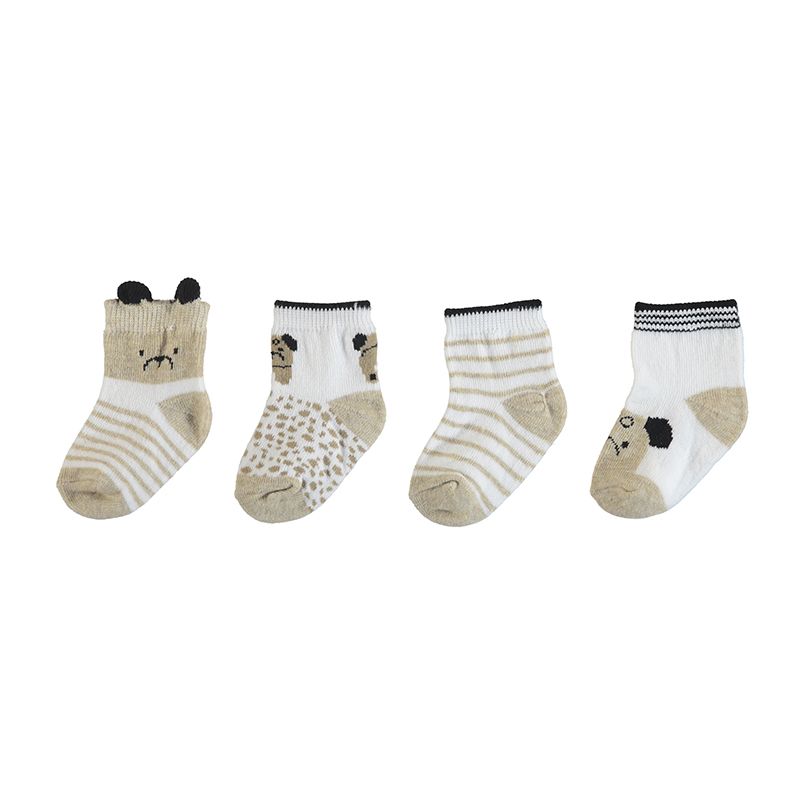 Sokker Baby 4 pk. - Mayoral - Beige