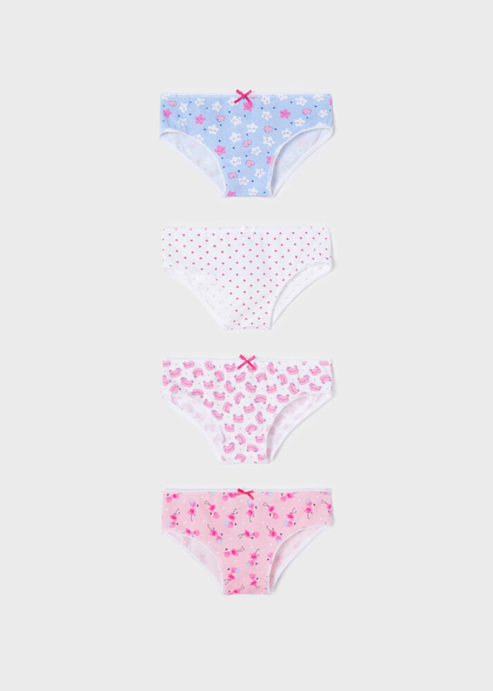 Truser jente 4 pk. - Mayoral- Magenta