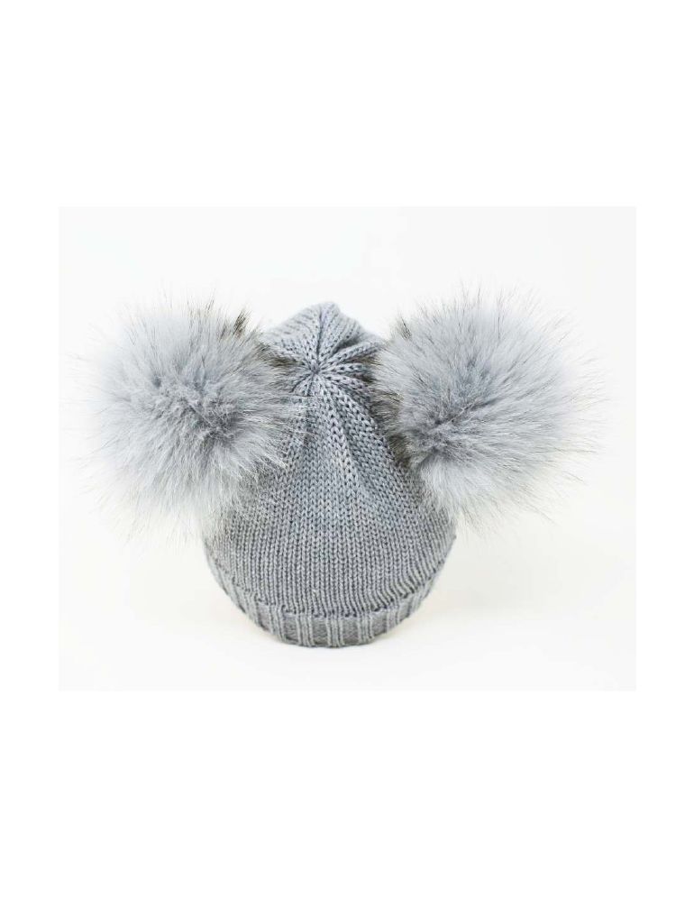 Ullue med dusker - Catya - Grå 1-2 år