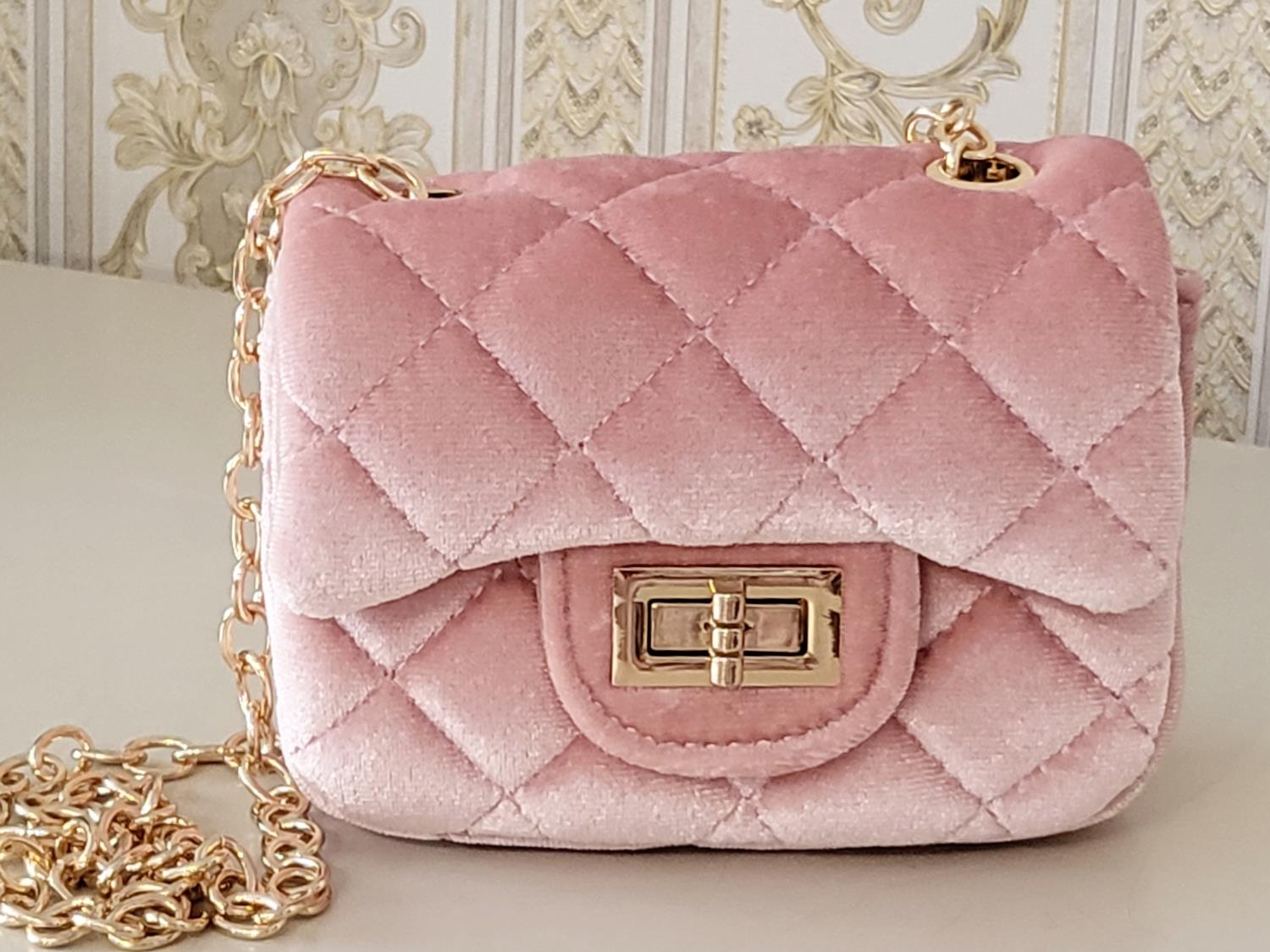 Veske Velvet IcyPink Small - Prinsessefin