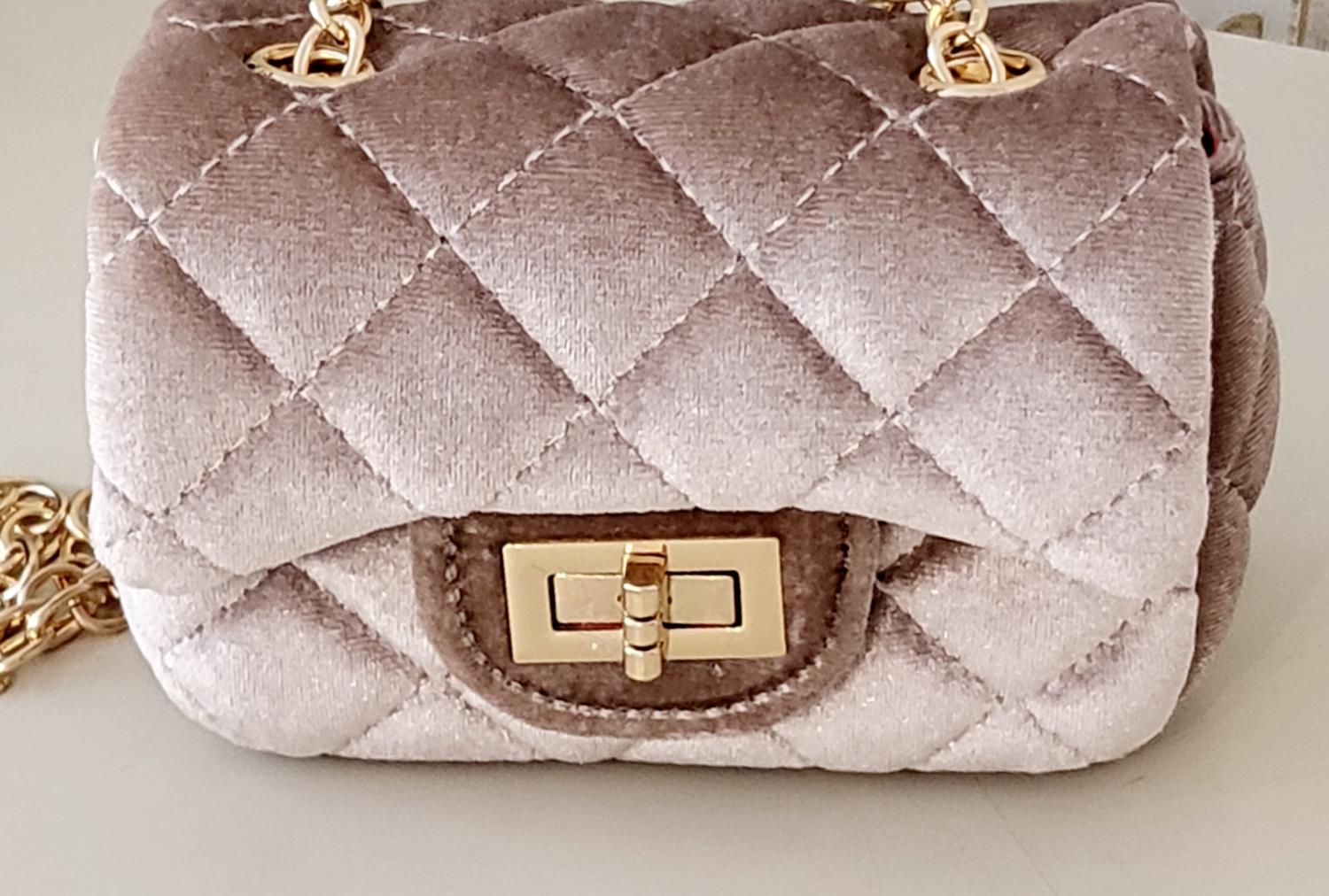 Veske Velvet Beige Small - Prinsessefin