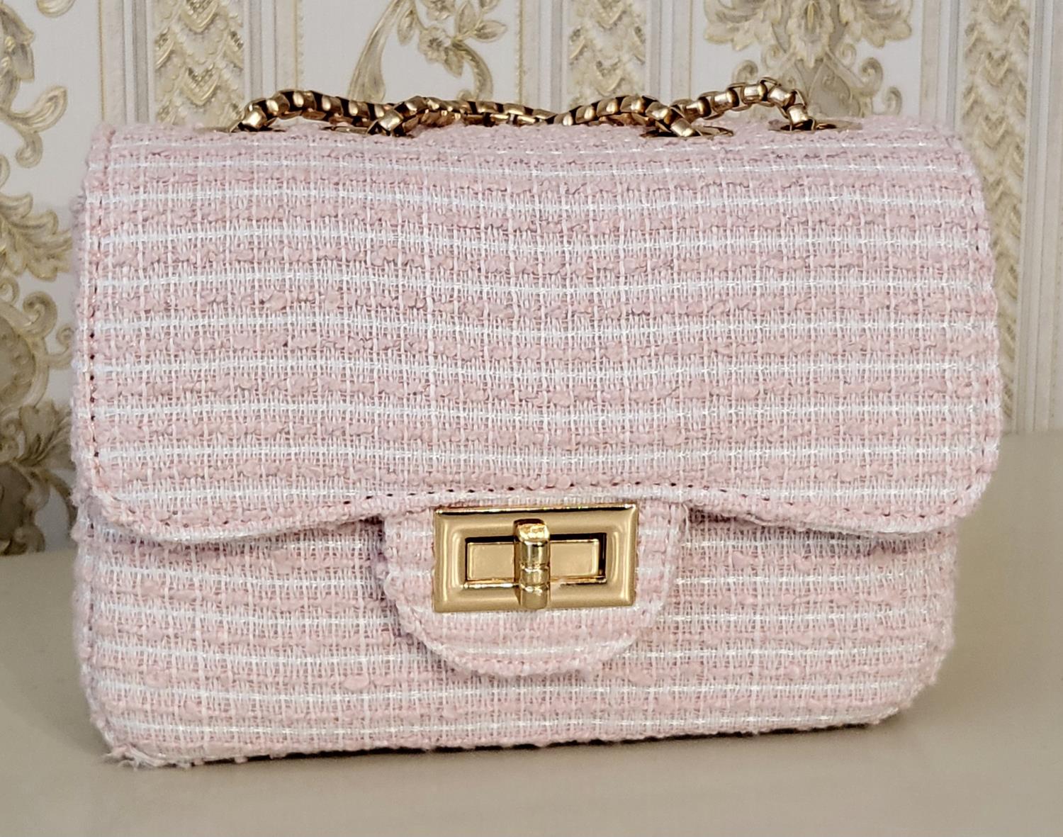 Veske Stripes Pink Medium - Prinsessefin