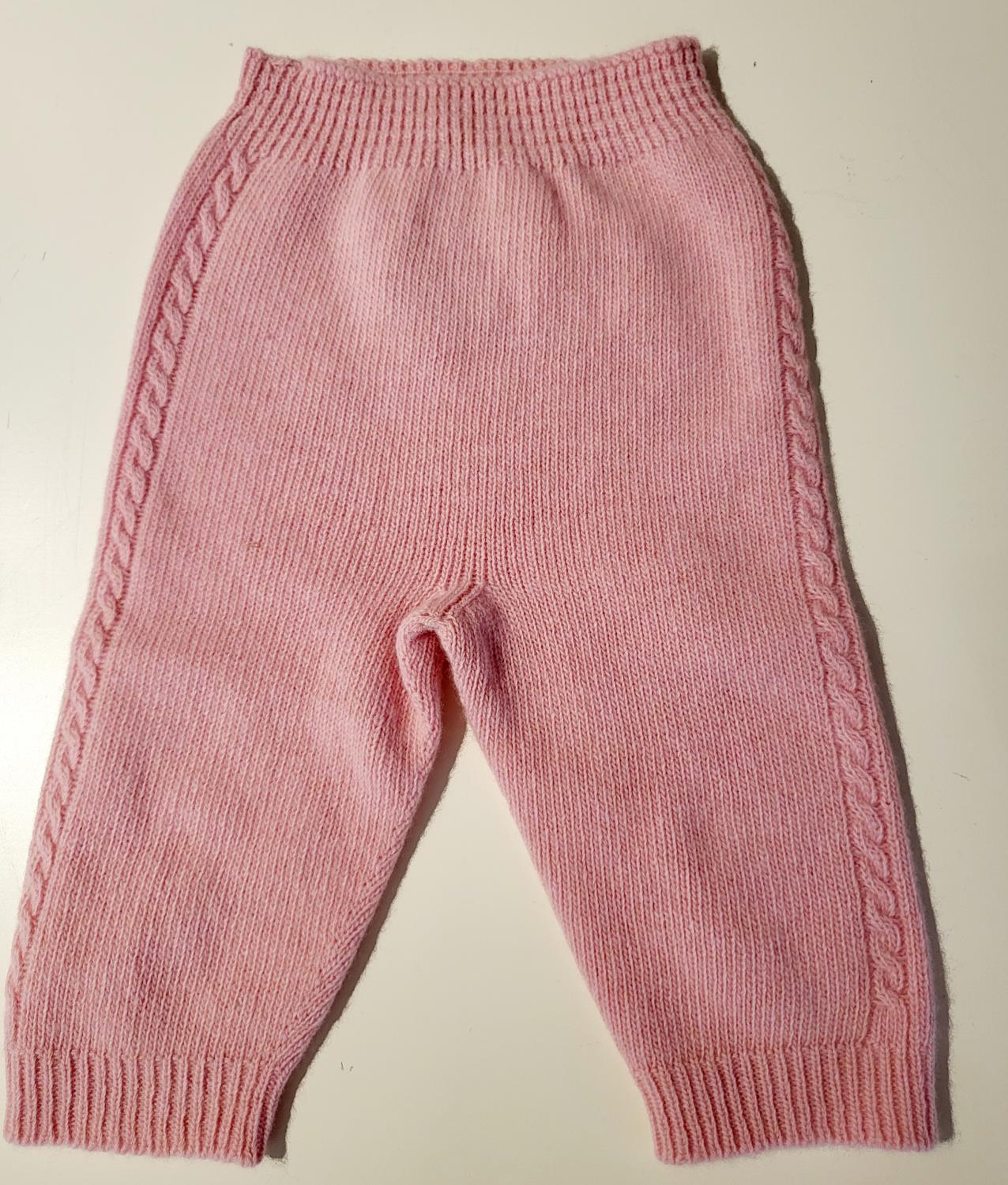 Ullbukse Mønster Rosa Cashmere - Wedoble