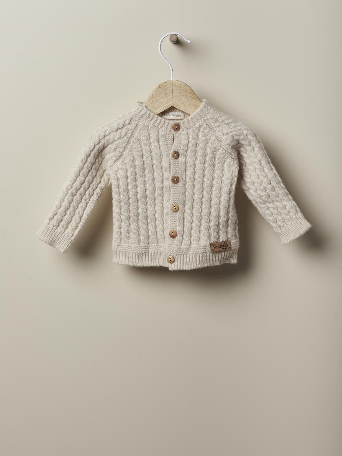 Ullcardigan Cabelstrikk - Wedoble