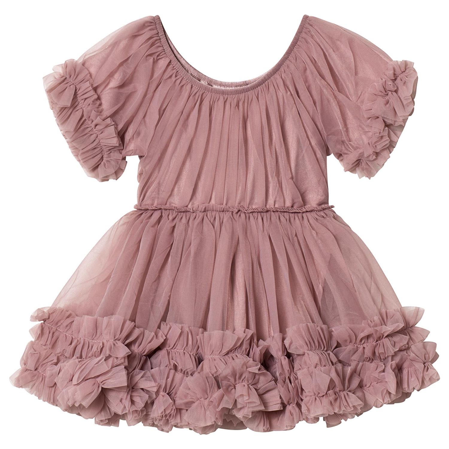 Kjole Frilly dress Mauve - DOLLY By Le Petit Tom