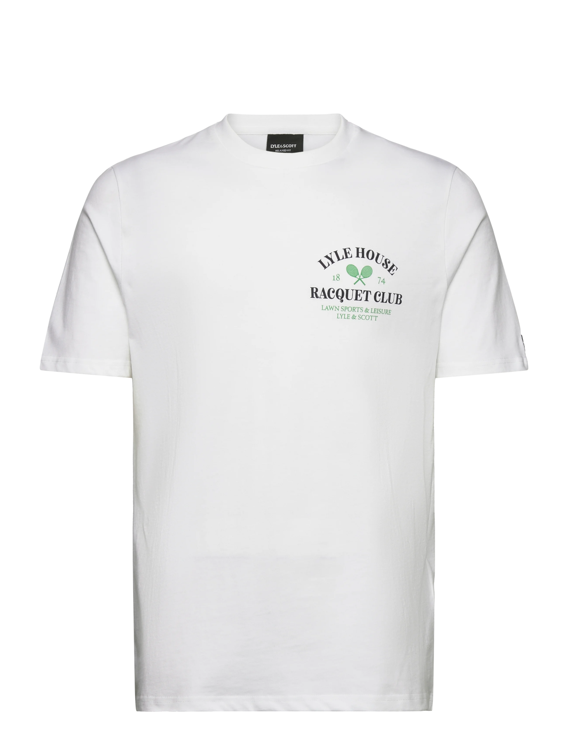 T-shirt Racquet Club Graphic White - Lyle & Scott