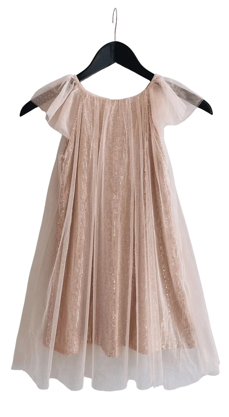 Kjole Sequin tulle dress - DOLLY by Le Petit Tom